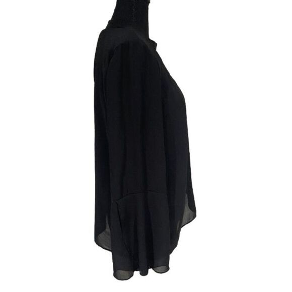 Zara Basic oversized black layered shirt - Picture 3 of 5